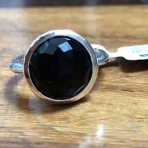 NWT! Ippolita black onyx silver medium ring